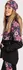 Dámská softshellová bunda Unuo Street softshellová bunda kouzelné květiny/černá XL