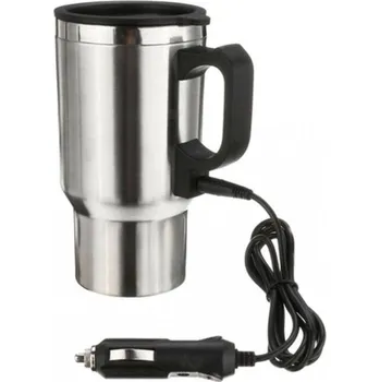 Termohrnek Alum Ohřívací nerezový hrnek do auta 400 ml stříbrný