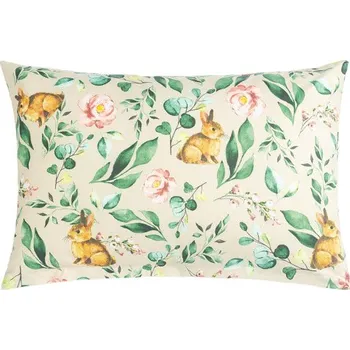 Polštář Bellatex Polštářek VIOLA, Zajíček v lupení - 40x60 cm