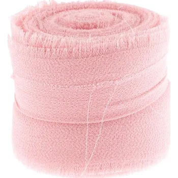 Stuha Stuha dekorativní 40mm/6,5m šifonová, růžová