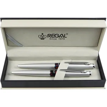 Regal kuličkové pero + roller Mercurius - stříbrná 475553
