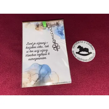 HandMade by VeJa Dárková karta - Citát č.1 s přívěškem