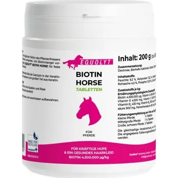 Kloubní výživa pro psa a kočku EQUOLYT Biotin Horse tablety 200 g