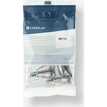 CAPERLAN Rybářská zátěž s obratlíkem hruška 20 G