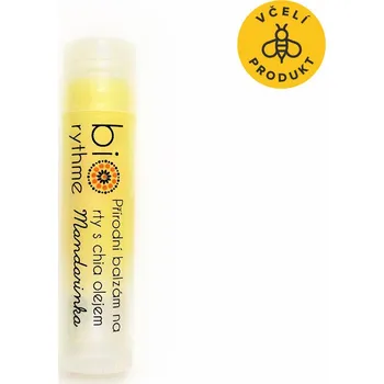 Péče o rty Biorythme Balzám na rty s chia olejem - Mandarinka (4,8 ml)