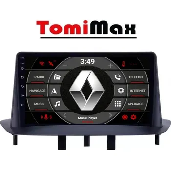 Autorádio TomiMax Renault Megane 3, Fluence Android 14 autorádio s WIFI, GPS, USB, BT HW výbava: 4 Core 1GB+16GB LOW - Model auta: Renault Megane 3, Fluence, Velikost obrazovky: Dotyková obrazovka: 9"