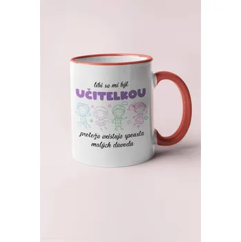 Hrnek Líbi se mi být učitelkou Barva: Červená