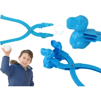 Hračka na písek Mamido Tvořítko na sněhové koule dinosaurus modrý