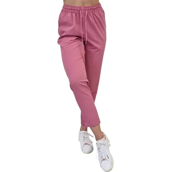 Zdravotnický oděv Růžové zdravotnické cigaretové kalhoty - elastický materiál (3XL)