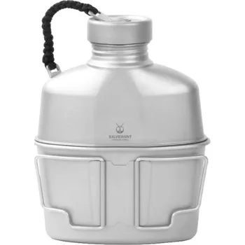 Kempingové nádobí Titanová lahev Canteen Military Mess Kit