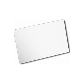 Bílá plastová karta Ultra Electronics bez čipu