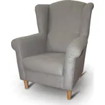 Křeslo ušák Charlot šedé