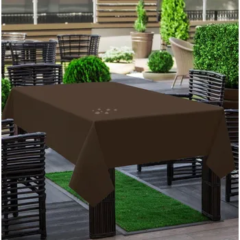 ubrus Venkovní ubrus GARDEN color 27 tmavě hnědá, různé rozměry Mybesthome Rozměr: 140x200 cm
