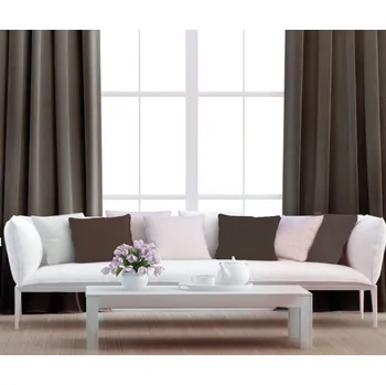 Dekorační látka Blackout tmavě hnědá bez obšití 150