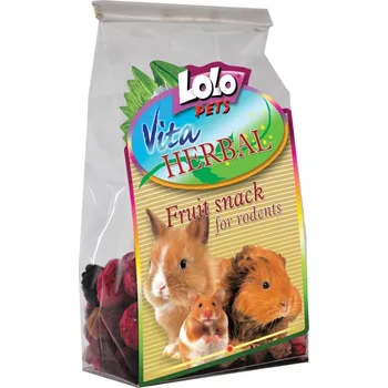 Krmivo pro hlodavce LOLOPets VITA HERBAL ovocný snack pro hlodavce 50 g