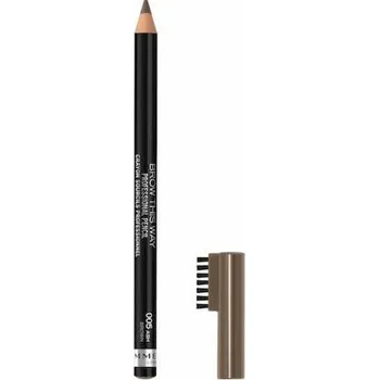 Masážní přístroj RIMMEL_Brow This Way Brow tužka na obočí se štětečkem 005 Ash Brown 0,25g