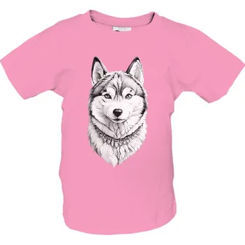 Tričko s potiskem Husky dětské