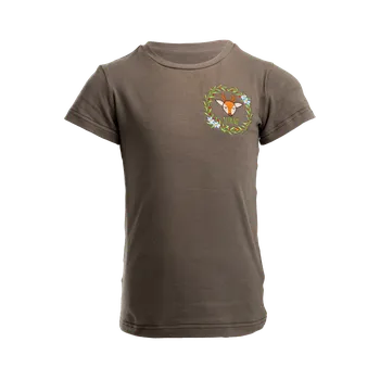 Dívčí tričko Dětské vyšívané tričko TETRAO s krátkým rukávem 98/104
