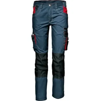 montérky HARRISON kalhoty do pasu montérkové - tm.modrá - 52