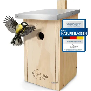 Hnízdní budka REAVET Hnízdící budka s plechovou střechou (vstupní otvor o průměru 32 mm)