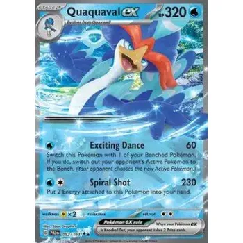 Karetní hra Pokémon PAL 052/193 Quaquaval ex - Paldea Evolved