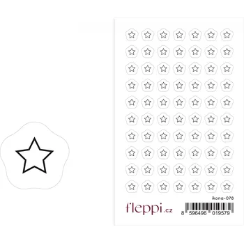 samolepka Fleppi Samolepky ikonky – Hvězda