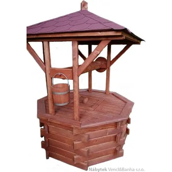 Zahradní dekorace Drewbox dřevěná zahradní dekorační studna pr.80 drewbo
