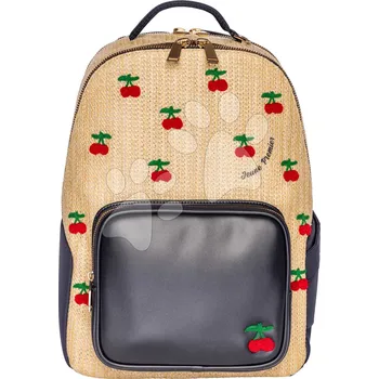 Školní batoh Školní taška batoh New Bobbie Raffia Cherry Jeune Premier ergonomická luxusní provedení 42*30 cm