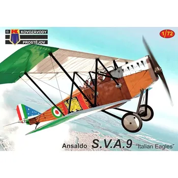 Plastikový model Kovozávody 1/72 Ansaldo SVA 9 'Italian Eagles' (3x camo)
