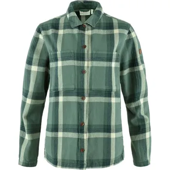 Shirt Fjällräven Singi Flannel Overshirt Woman Patina Green-Deep Patina - S + doprava zdarma