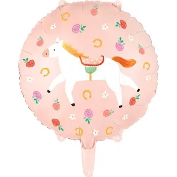 Balónek Foliový balonek kulatý - Koníci 45 cm