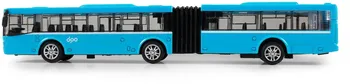 autíčko DPO Ostrava kovový kloubový autobus 18 cm modrý