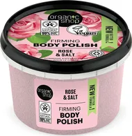 Organic Shop Firming Body Polish zpevňující tělový peeling růže a sůl 250 ml