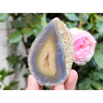 Přírodní kámen Achátová geoda 156g Brazílie