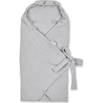 Potah na autosedačku Zavinovací deka/ zavinovačka Albero mušelinová do autosedačky šedá (CC3)