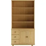 Kombinovaná vitrína BM125 borovice masiv NELAKOVANÁ