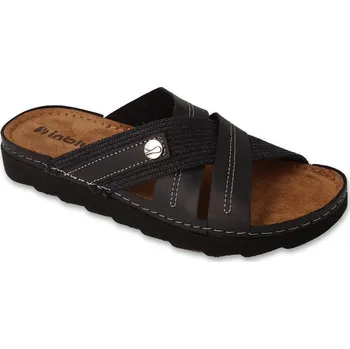 Pánské pantofle Pánské pantofle INBLU 158M022 kožené Velikost: 44