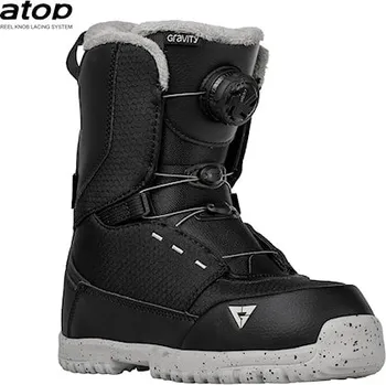 Boty na snowboard Snowboardové Boty Gravity Micro Lite Atop black dětské Velikost: EUR28