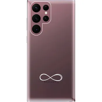 Odolné silikonové pouzdro iSaprio - čiré - Infinity - Samsung Galaxy S22 Ultra 5G