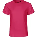 Neutral Dětské tričko s krátkým rukávem z organické Fairtrade bavlny - Růžová | 116/122