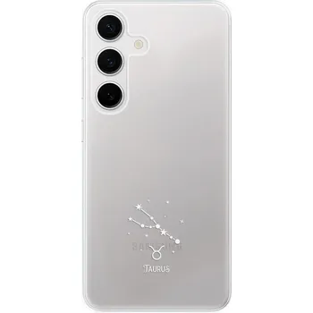 Odolné silikonové pouzdro iSaprio - čiré - Býk - Samsung Galaxy S24