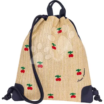 Školní sáček Školní vak na tělocvik a přezůvky City Bag Raffia Cherry Jeune Premier ergonomický luxusní provedení 40*36 cm