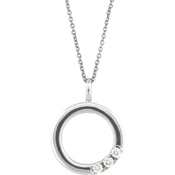 Přívěsek Gems Diamantový přívěsek z bílého zlata Kruh