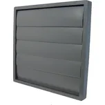 Větrací mřížka šedá 183x183 / d125 s manuální žaluzií a síťkou 14-0664