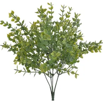 umělá květina trs drobných lístků x5 - zelená