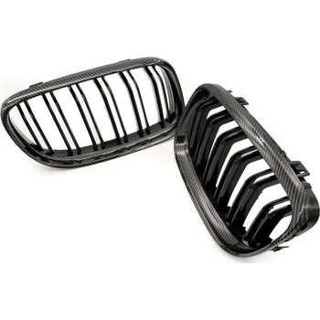 Tuning Maska chladiče BMW 3 E90 FL dual karbon