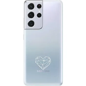 Telefonní příslušenství Odolné silikonové pouzdro iSaprio - čiré - Digital Love - Samsung Galaxy S21 Ultra