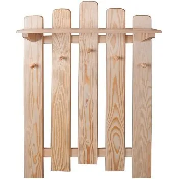 Věšák Dřevěná stěna s policí DN133 borovice masiv