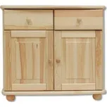 Dřevěná komoda 2/2 BM139 borovice masiv šířka 85 cm