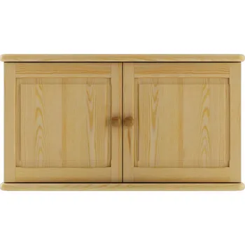 Šatní skříň Nástavec DN141 přírodní borovice masiv - šířka 90 cm